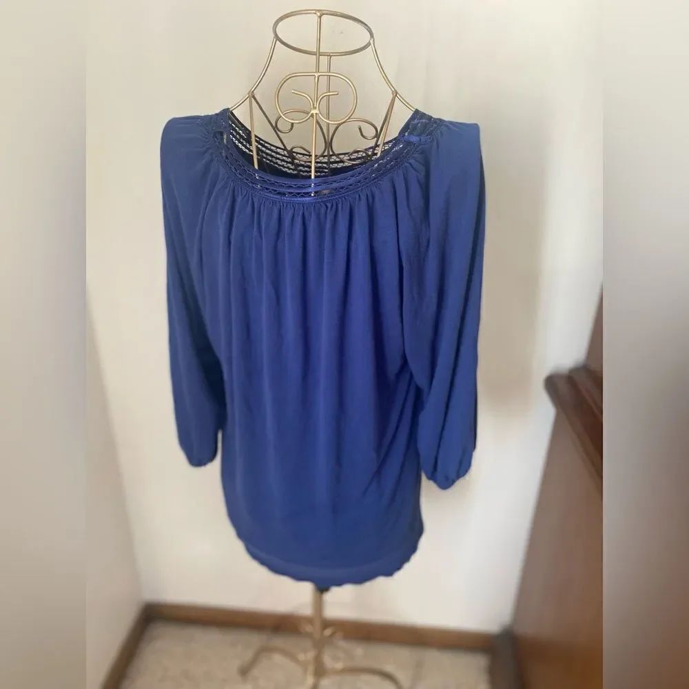 Boden blue 3/4 sleeve top size 6